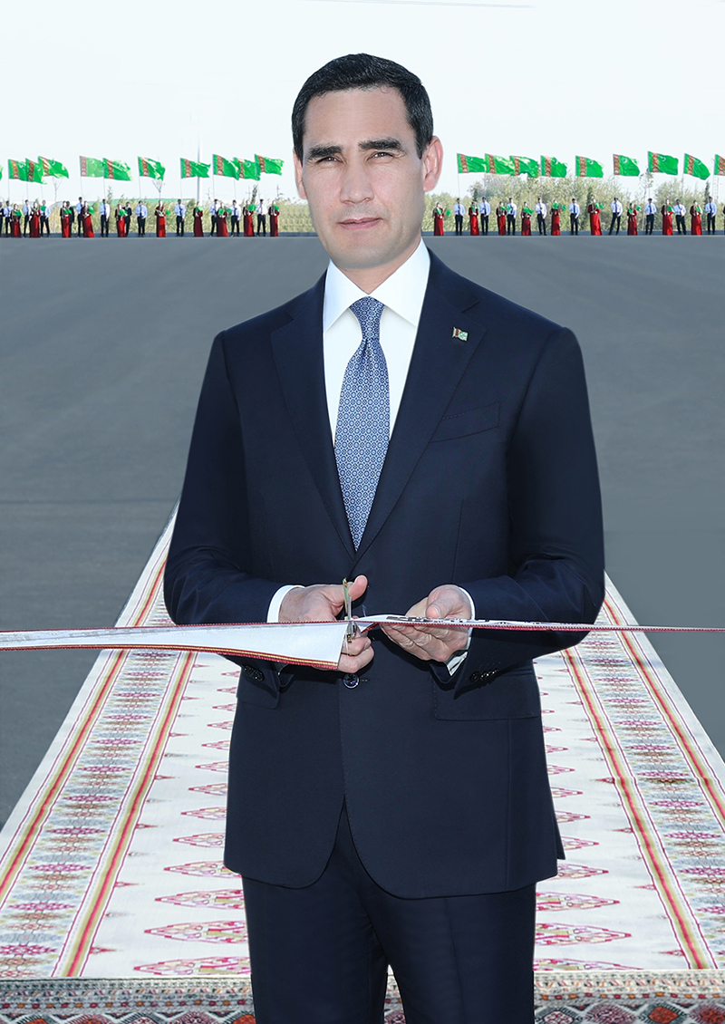 President Serdar Berdimuhamedov took part in the opening ceremony of a new industrial facility